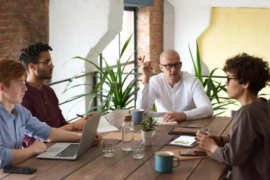 A startup meeting